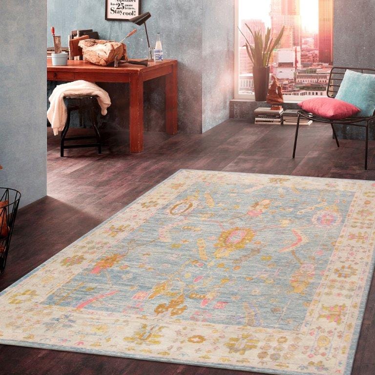 Oushak Collection Hand-Knotted Wool Area Rug-11' 6" X 14' 1"