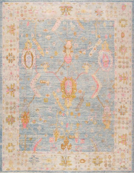 Oushak Collection Hand-Knotted Wool Area Rug-11' 6" X 14' 1"