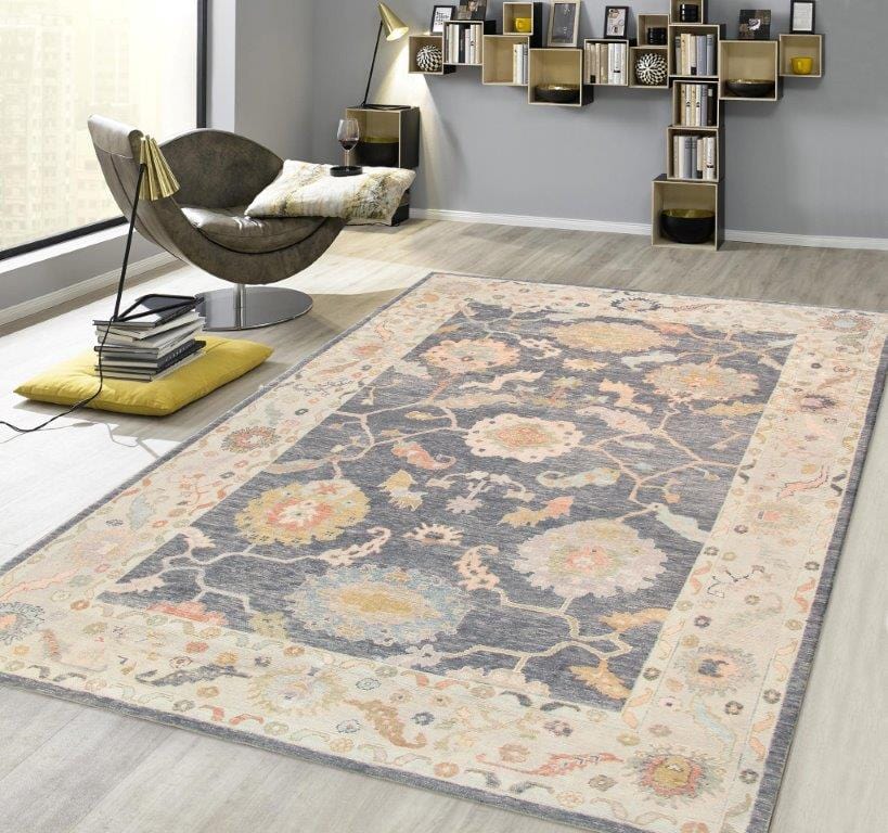 Oushak Collection Hand-Knotted Wool Area Rug- 9'10" X 14' 4"