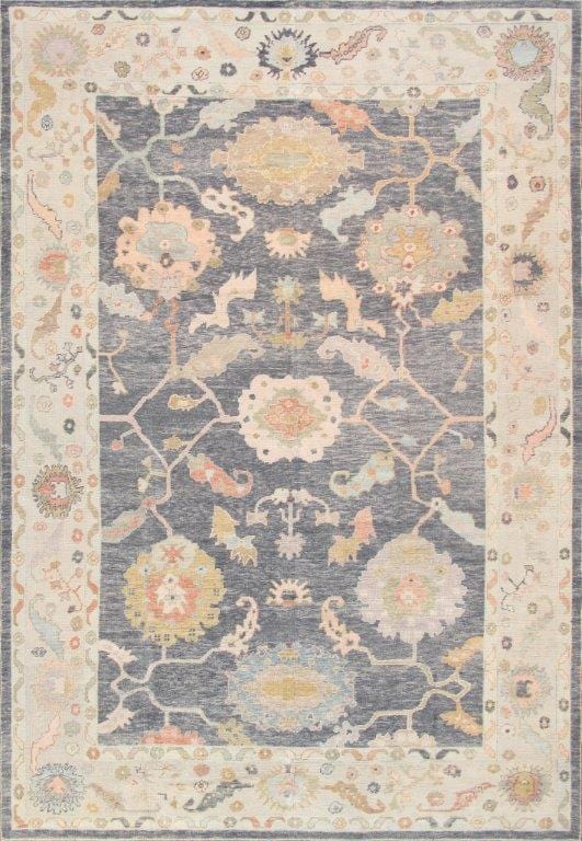 Oushak Collection Hand-Knotted Wool Area Rug- 9'10" X 14' 4"