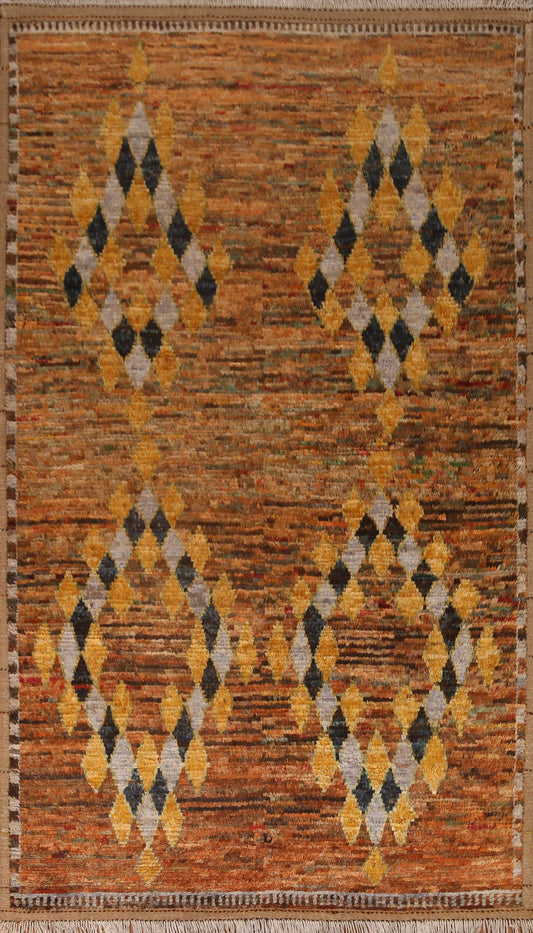 Geometric Moroccan Wool Area Rug 7x10