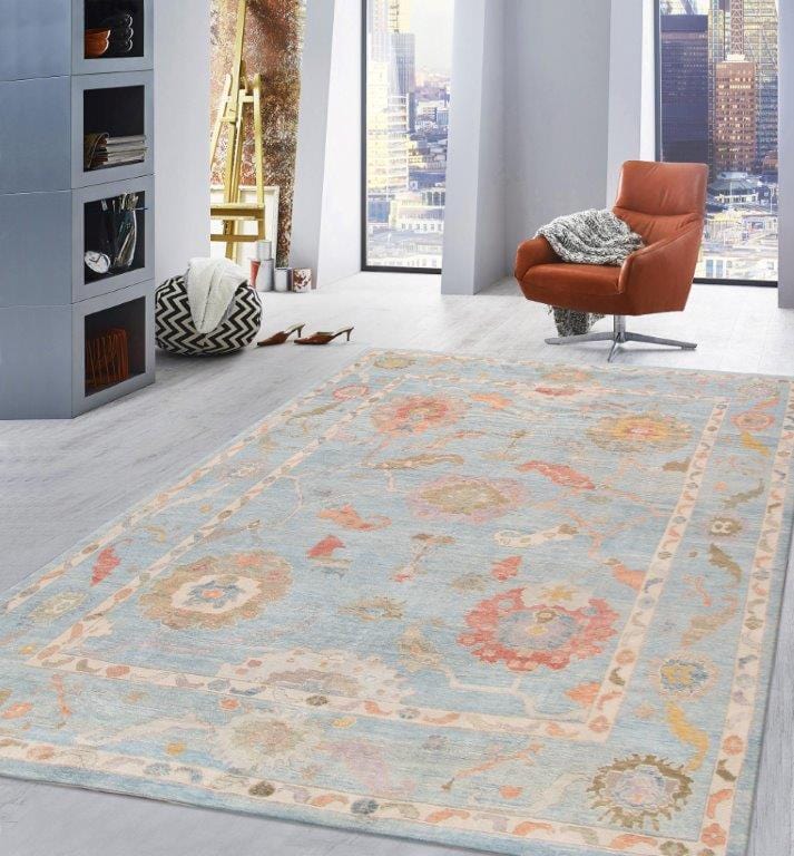 Oushak Collection Hand-Knotted Wool Area Rug-11'11" X 14' 4"