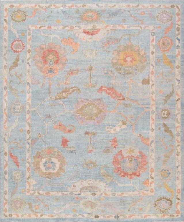 Oushak Collection Hand-Knotted Wool Area Rug-11'11" X 14' 4"