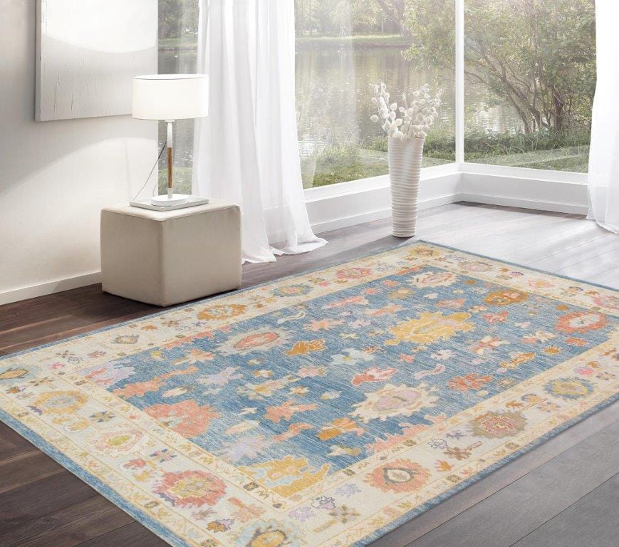 Oushak Collection Hand-Knotted Wool Area Rug- 9'10" X 13' 1"