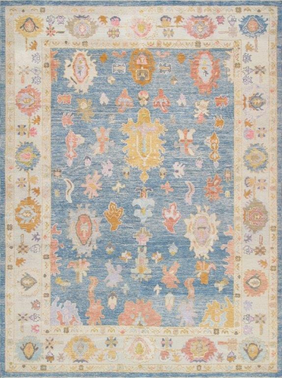 Oushak Collection Hand-Knotted Wool Area Rug- 9'10" X 13' 1"