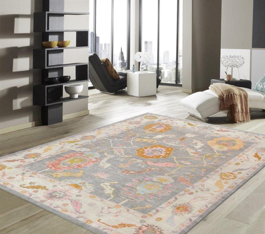 Oushak Collection Hand-Knotted Wool Area Rug-11' 6" X 14' 6"