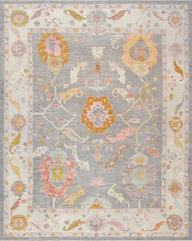 Oushak Collection Hand-Knotted Wool Area Rug-11' 6" X 14' 6"