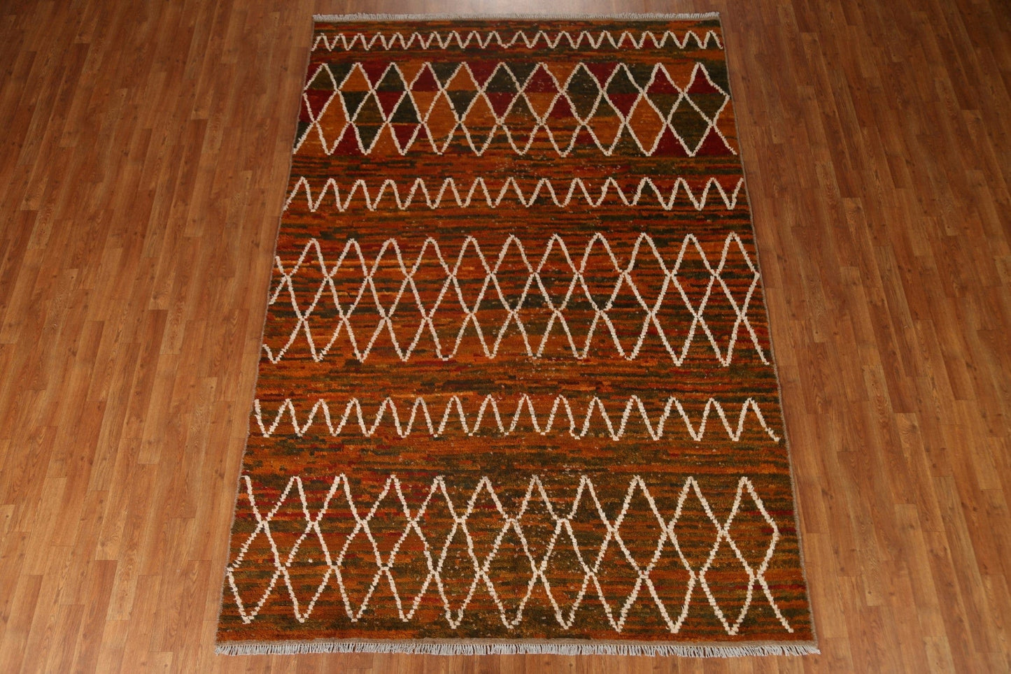 Handmade Moroccan Wool Area Rug 7x10