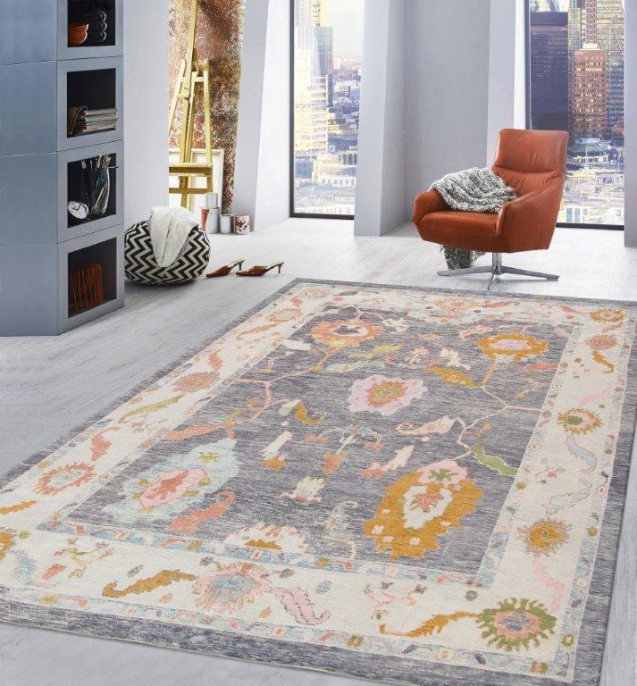 Oushak Collection Hand-Knotted Wool Area Rug-10' 0" X 13' 2"