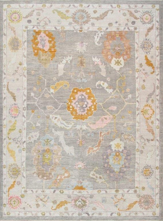 Oushak Collection Hand-Knotted Wool Area Rug- 9'10" X 13' 5"