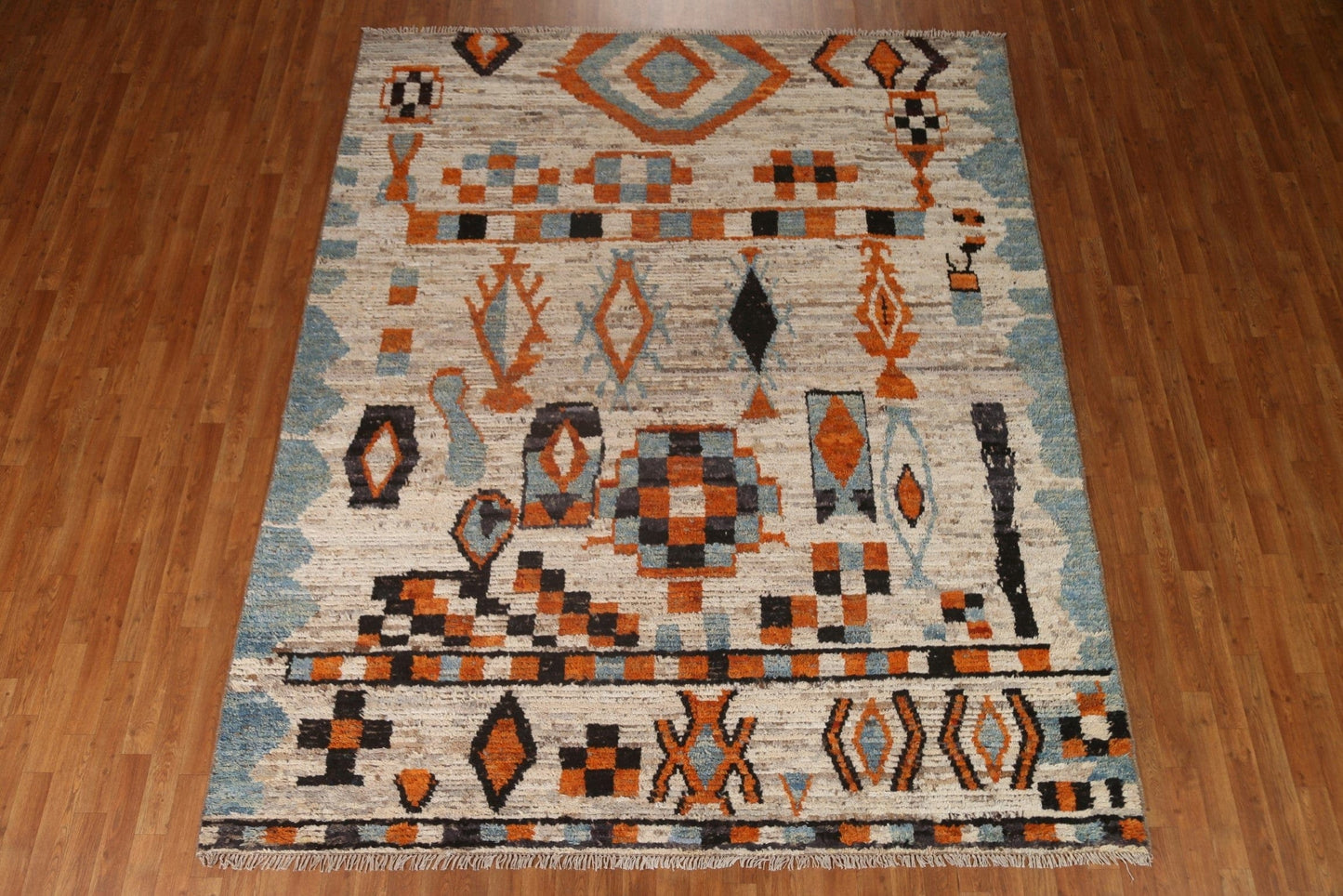 Tribal Moroccan Wool Area Rug 8x10