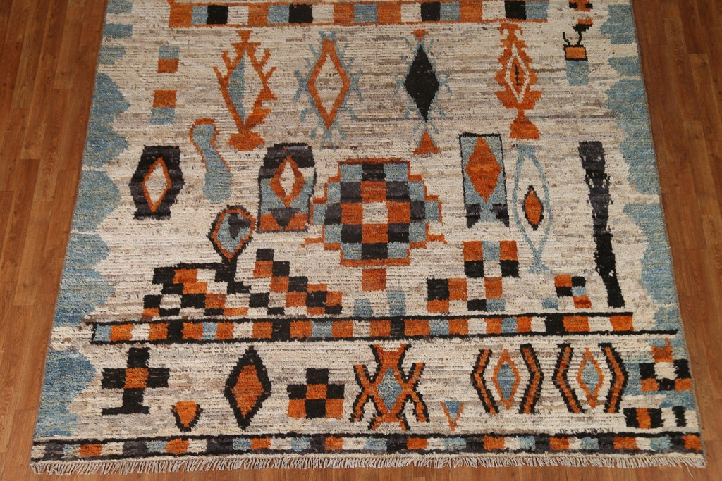 Tribal Moroccan Wool Area Rug 8x10