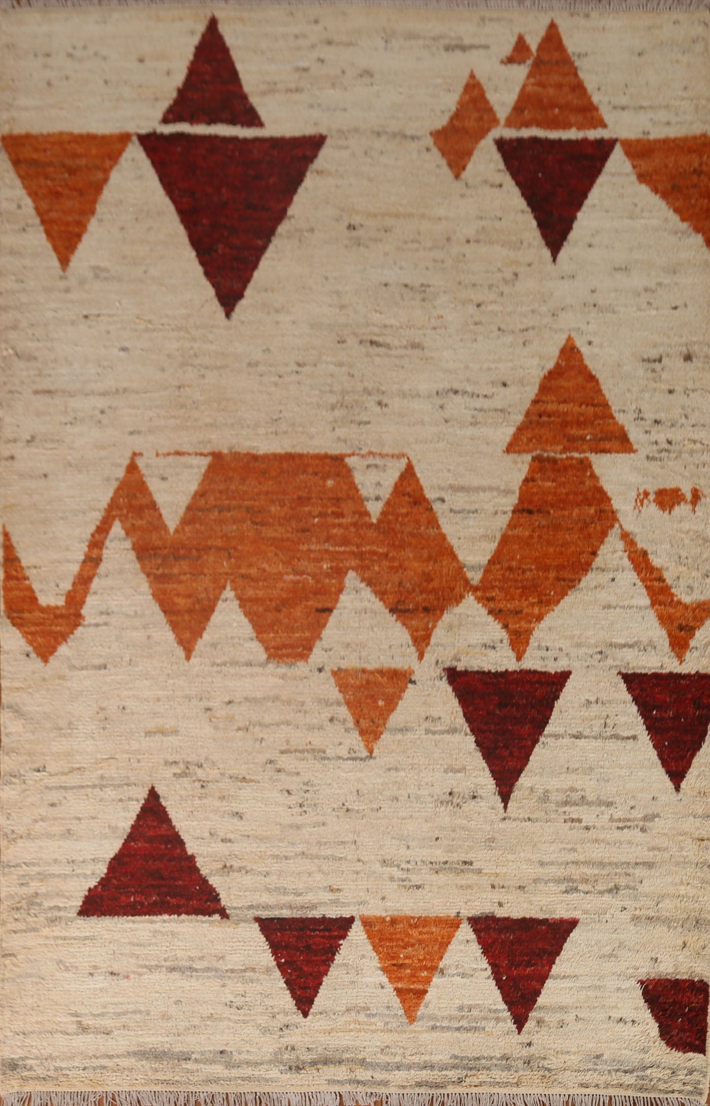 Geometric Moroccan Wool Area Rug 7x9