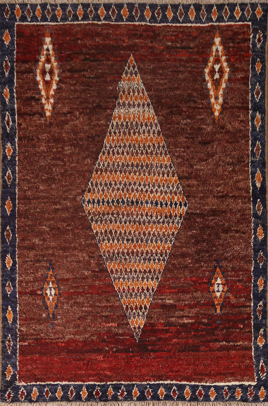 Geometric Moroccan Wool Area Rug 6x8