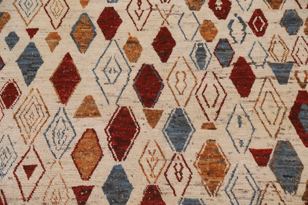 Geometric Moroccan Square Area Rug 9x9