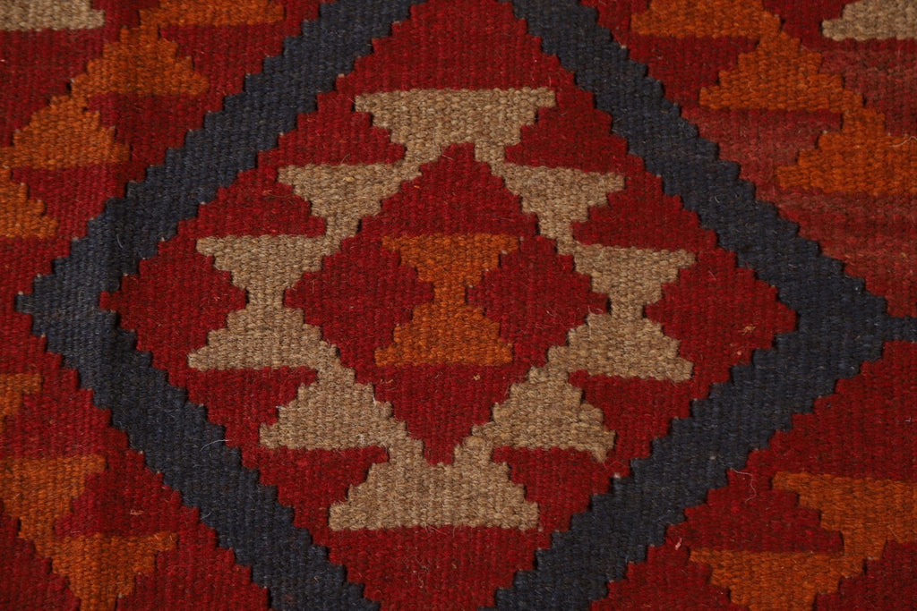 Geometric Wool Kilim Oriental Area Rug 5x7