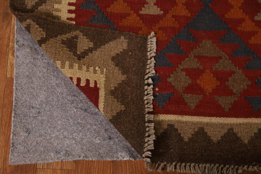 Geometric Kilim Wool Area Rug 5x7