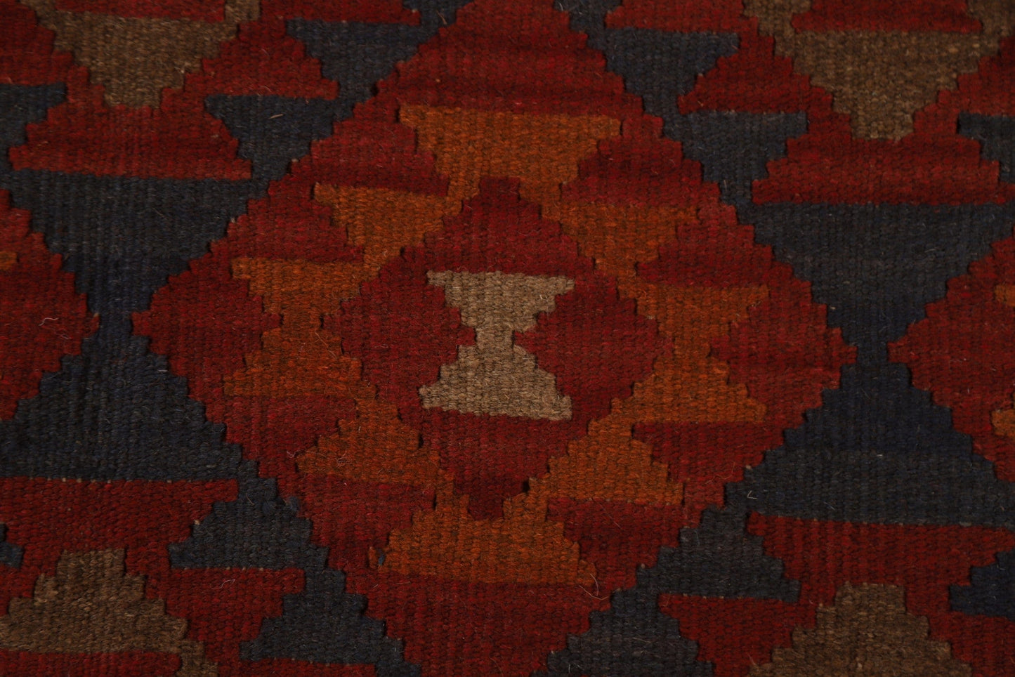 Geometric Kilim Wool Area Rug 5x7