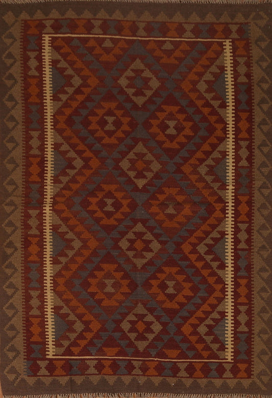 Tribal Kilim Oriental Wool Area Rug 5x7