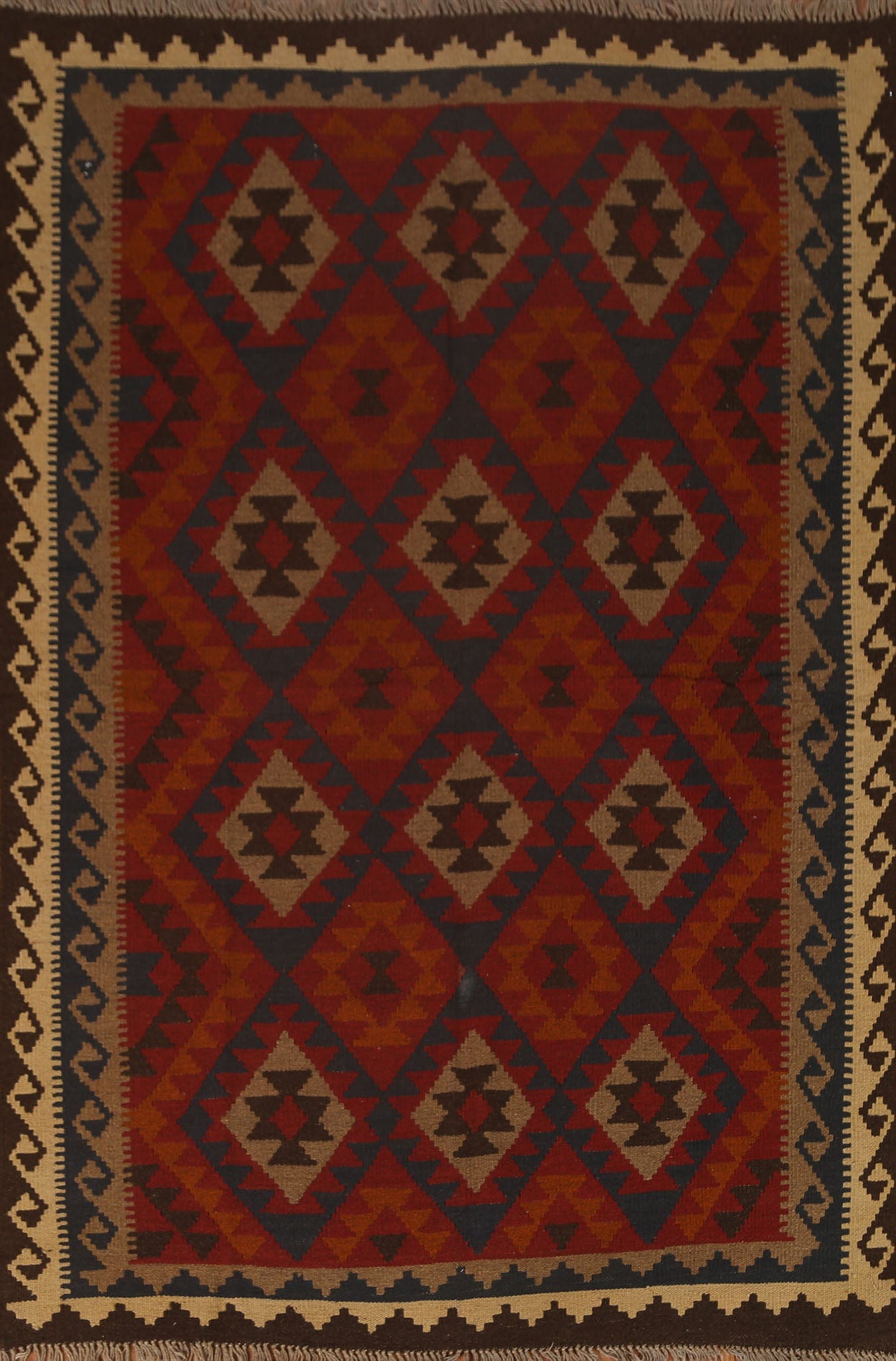 Tribal Kilim Oriental Wool Area Rug 5x7