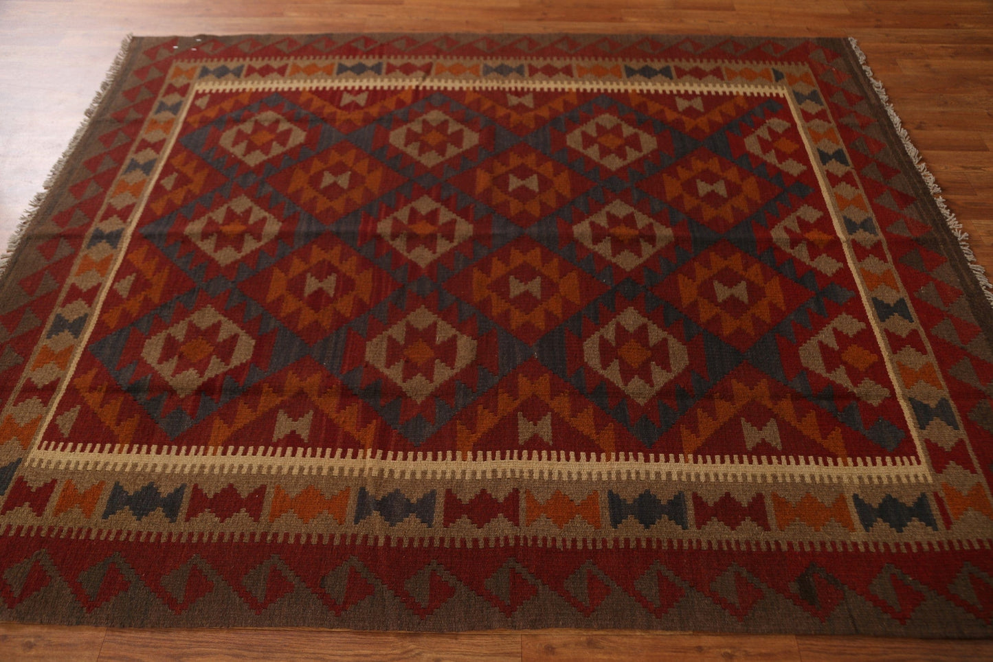 Tribal Kilim Oriental Wool Area Rug 5x7