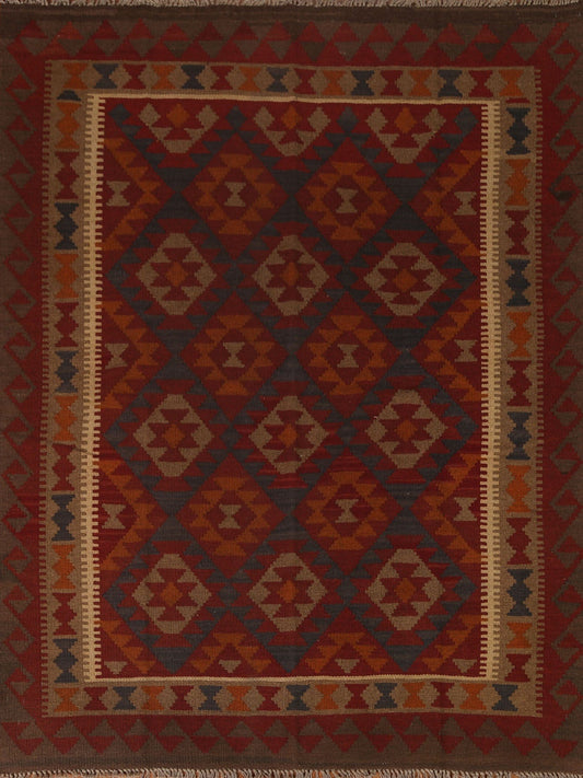 Tribal Kilim Oriental Wool Area Rug 5x7