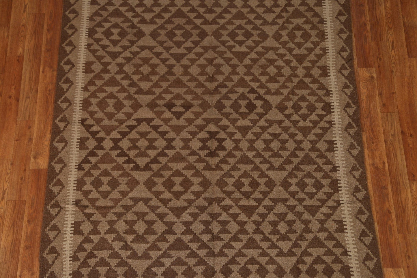 Geometric Kilim Oriental Wool Area Rug 5x7