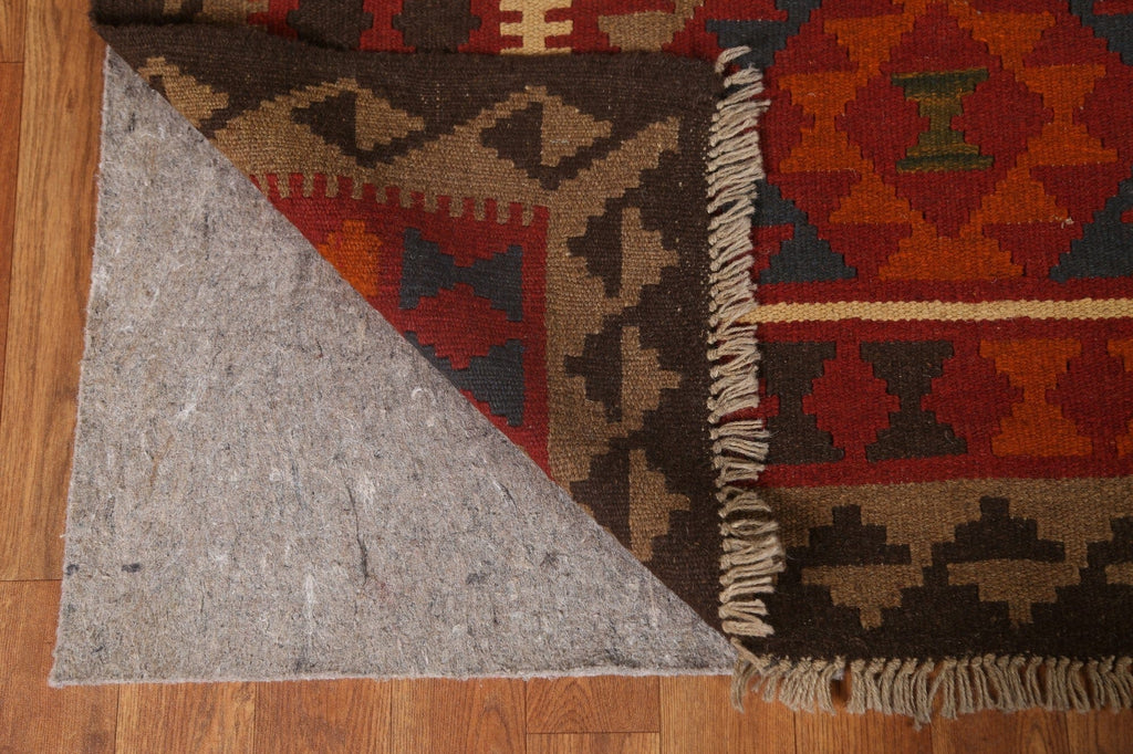 Geometric Kilim Wool Area Rug 5x7