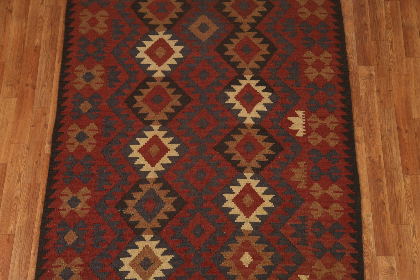 Tribal Kilim Wool Area Rug 5x6