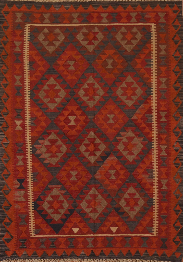 Tribal Kilim Oriental Wool Area Rug 5x7