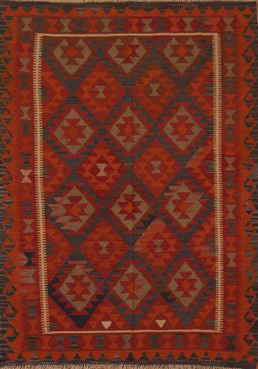 Tribal Kilim Oriental Wool Area Rug 5x7