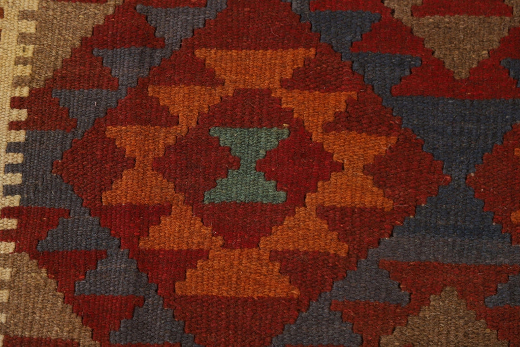 Geometric Kilim Oriental Wool Area Rug 5x8