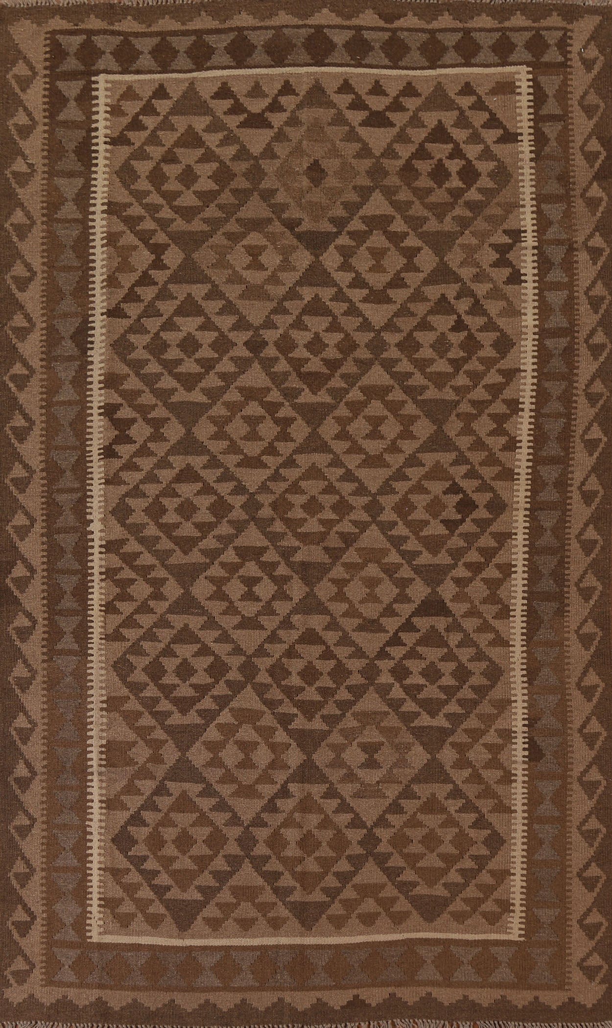 Geometric Kilim Oriental Wool Area Rug 5x8