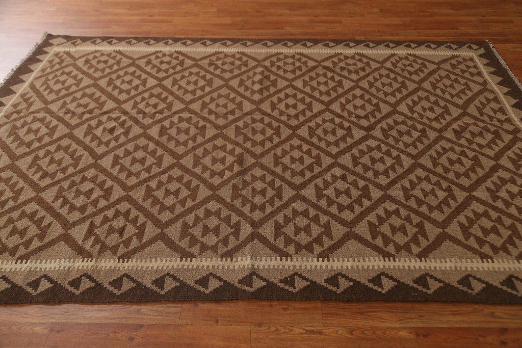 Tribal Kilim Oriental Wool Area Rug 5x8