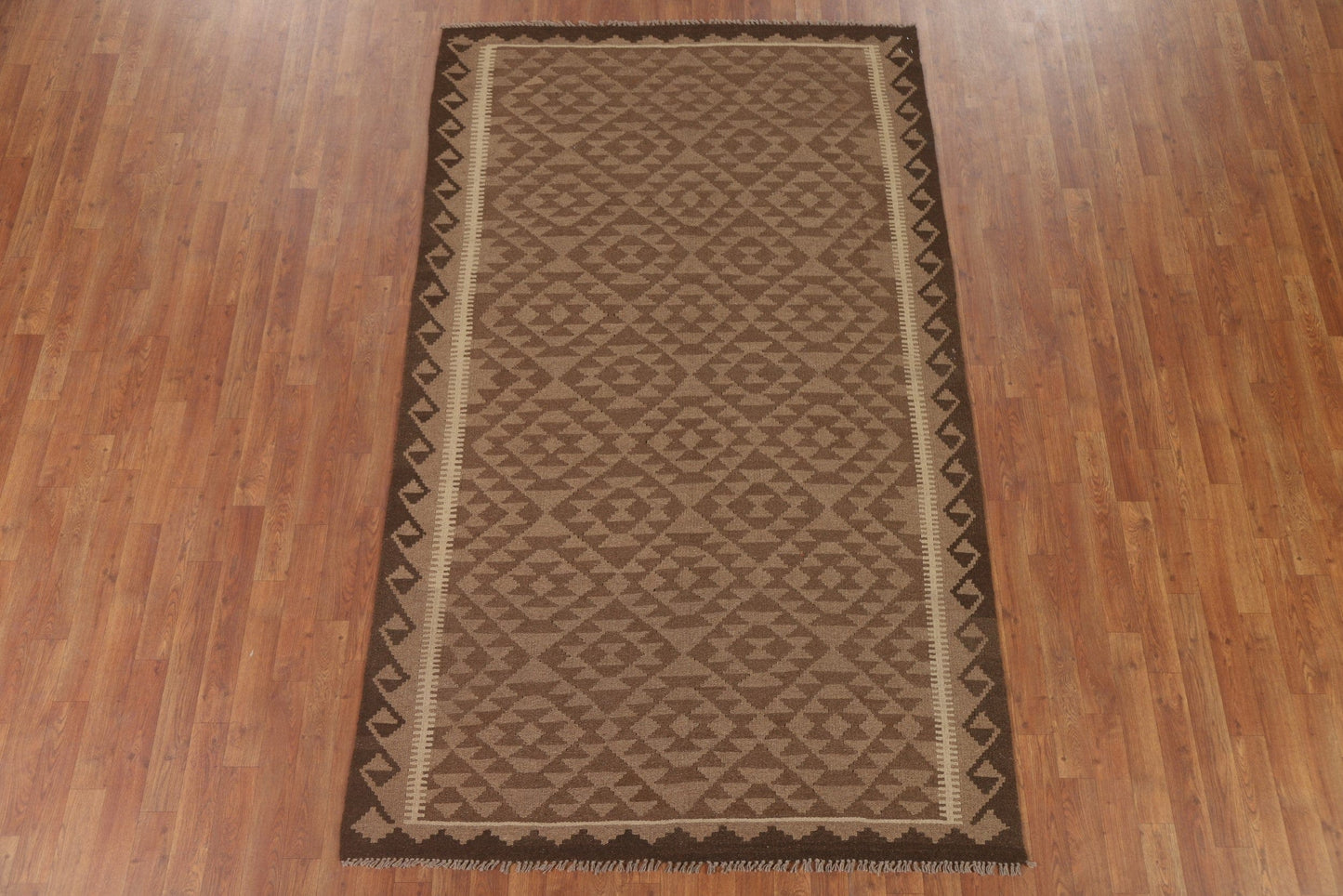 Kilim Reversible Wool Area Rug 5x8