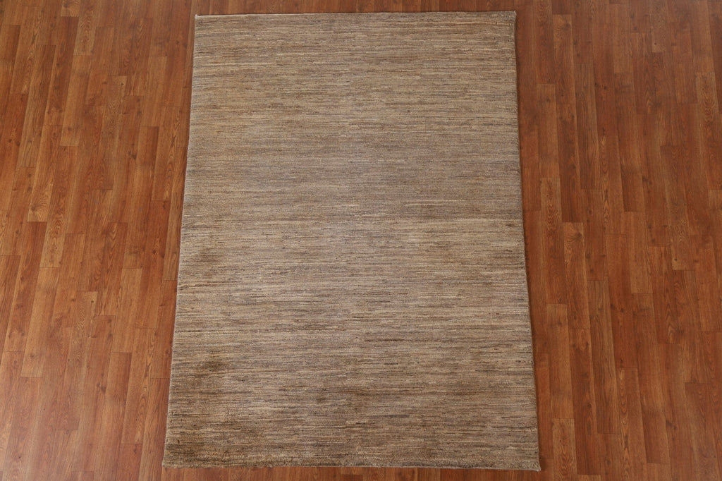 Striped Gabbeh Kashkoli Persian Area Rug 5x7