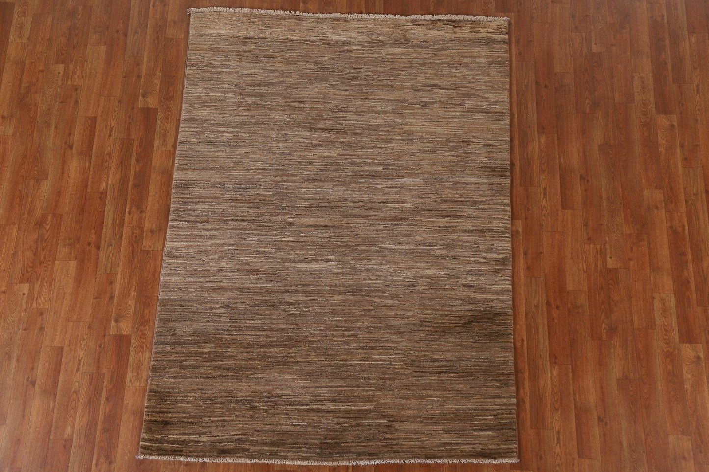 Brown Gabbeh Kashkoli Modern Area Rug 5x6