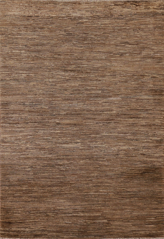 Brown Gabbeh Kashkoli Modern Area Rug 5x6