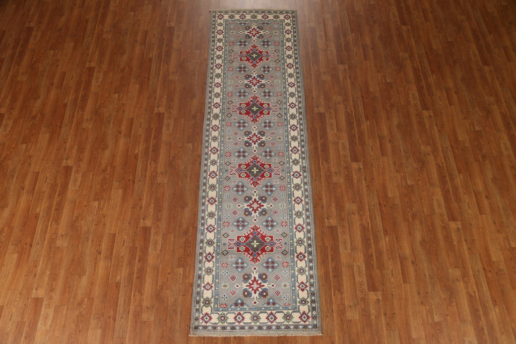 Geometric Kazak Oriental Runner Rugs 3x10