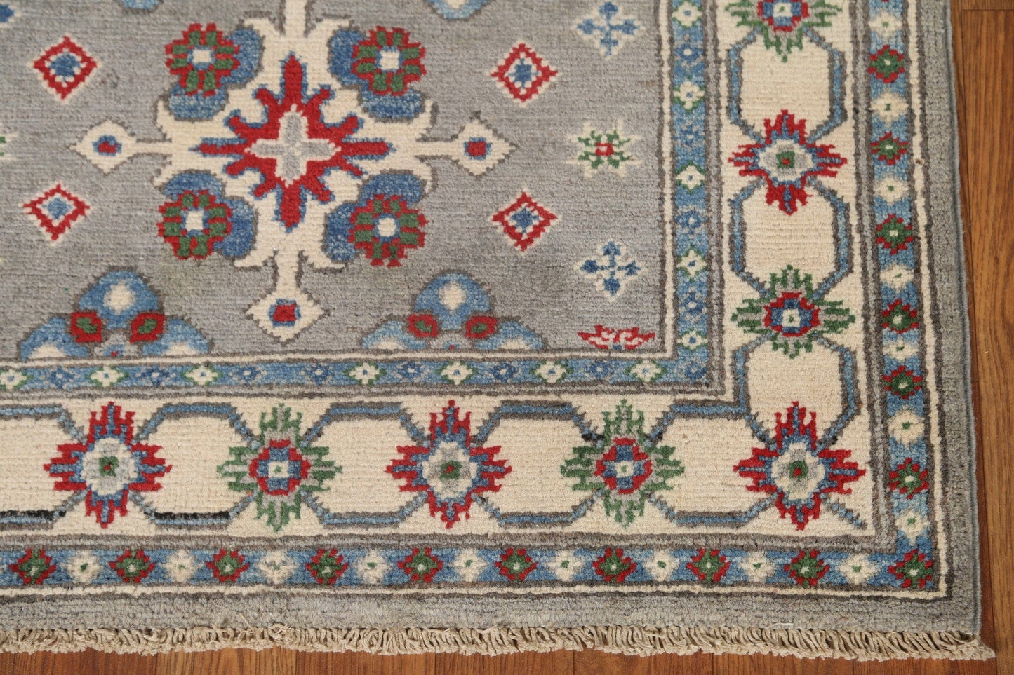 Geometric Kazak Oriental Runner Rugs 3x10