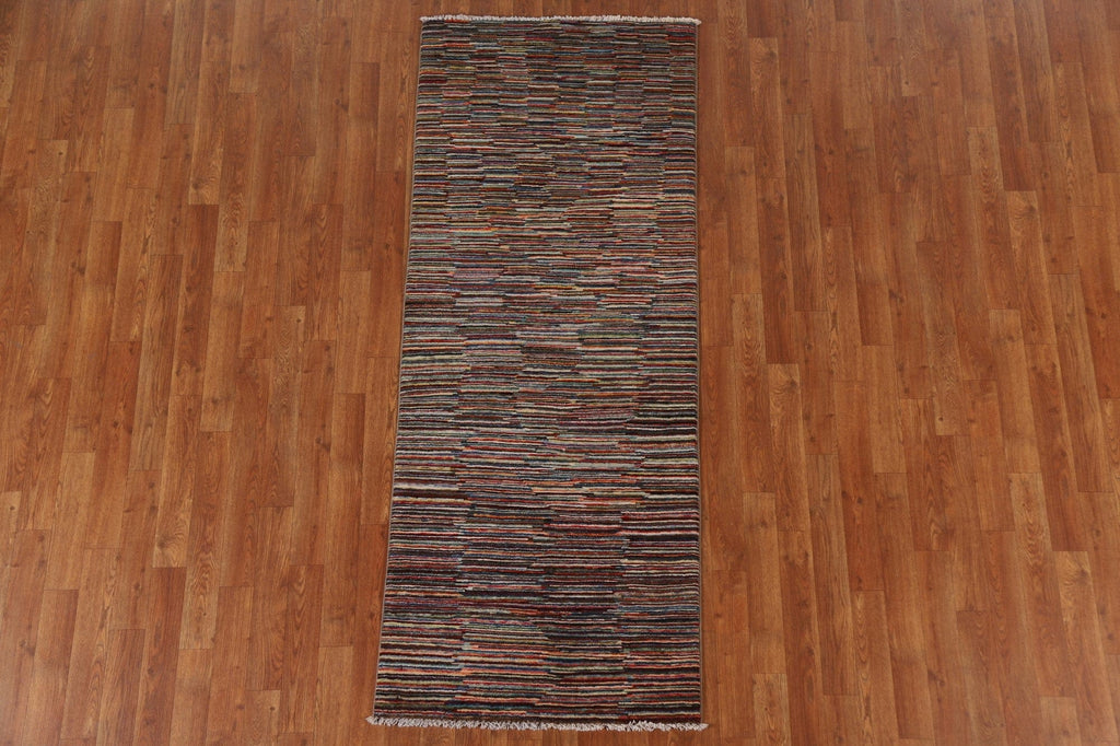 Striped Gabbeh Kashkoli Oriental Rug 3x6