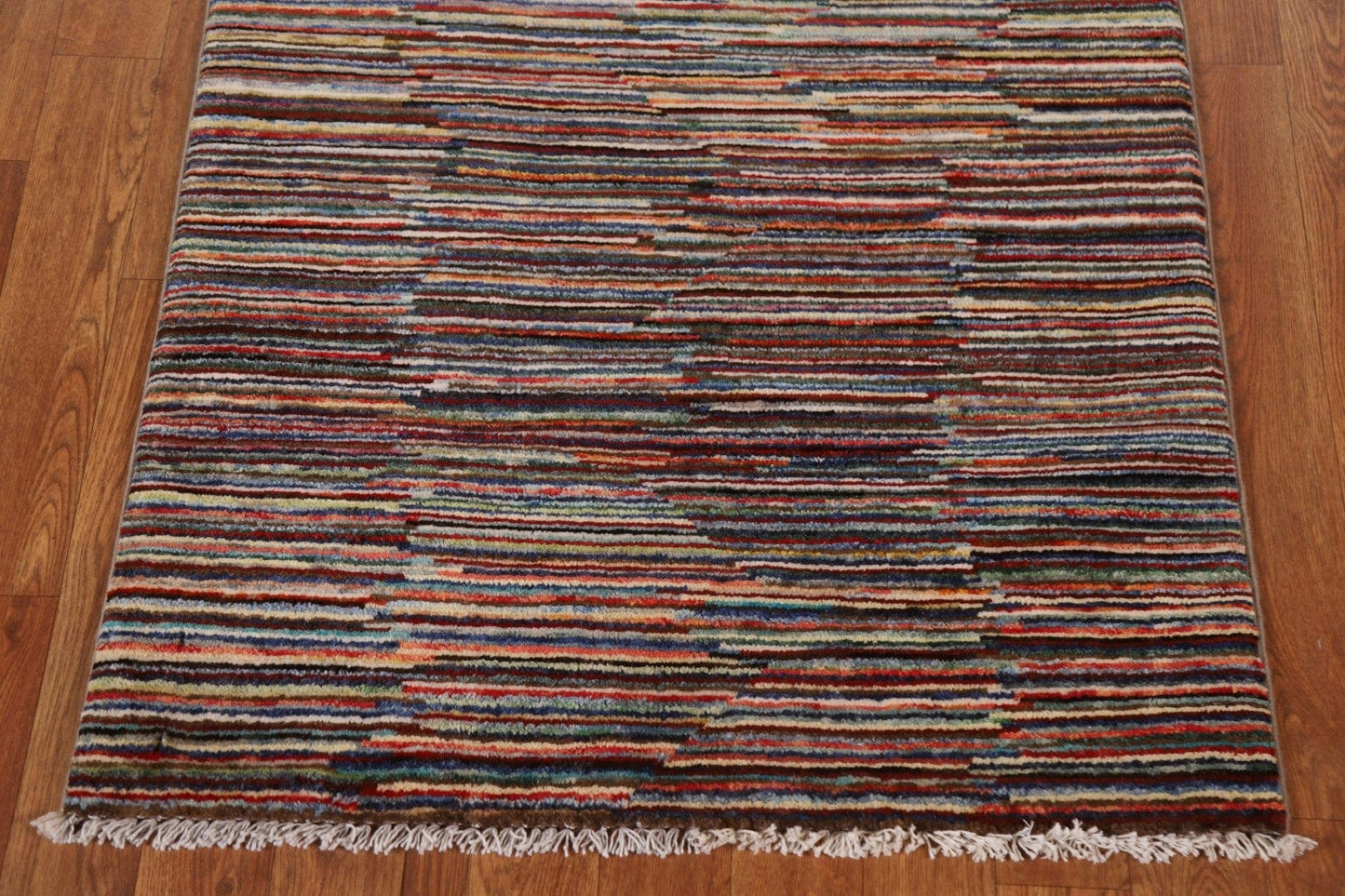 Striped Gabbeh Kashkoli Oriental Rug 3x6