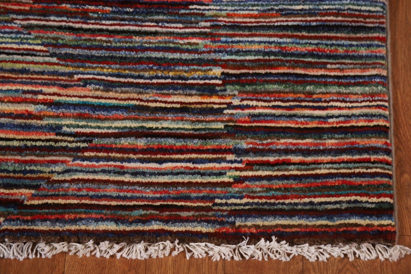 Striped Gabbeh Kashkoli Oriental Rug 3x6