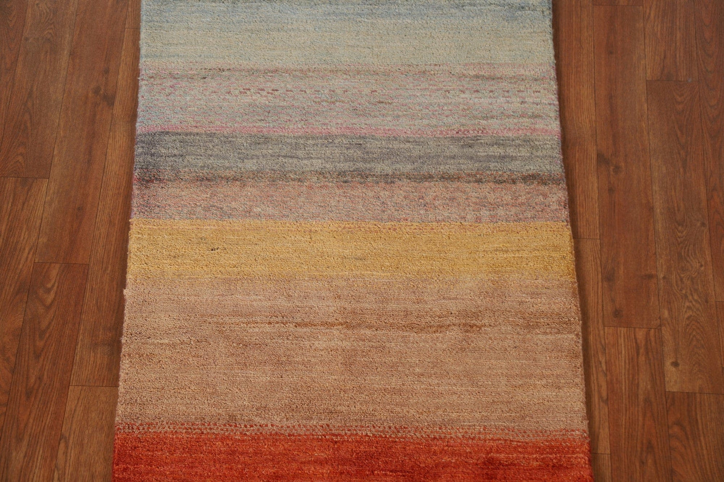 Modern Gabbeh Kashkoli Wool Area Rug 2x4