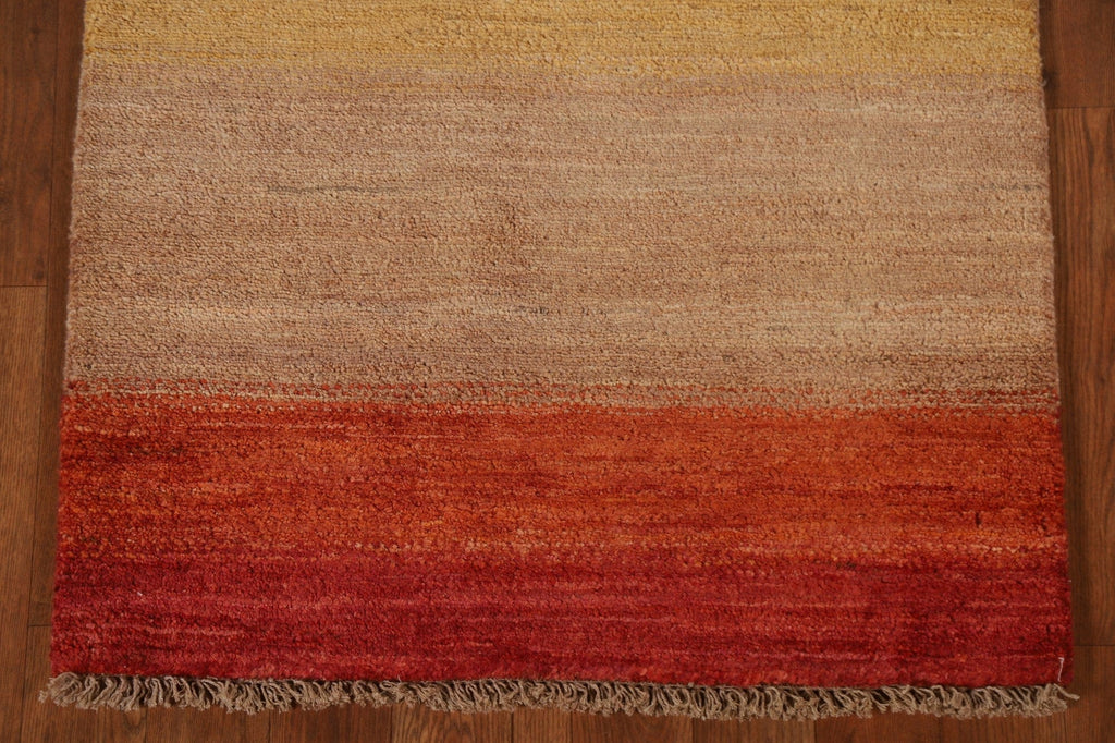 Striped Gabbeh Kashkoli Contemporary Rug 2x4