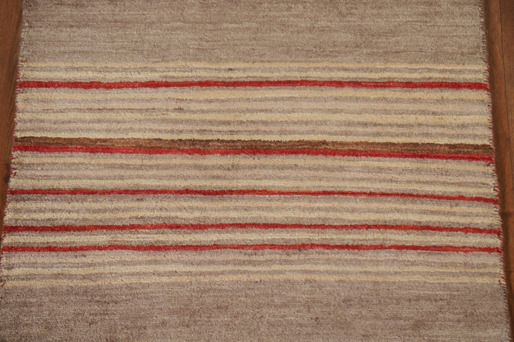 Striped Gabbeh Kashkoli Oriental Rug 2x4