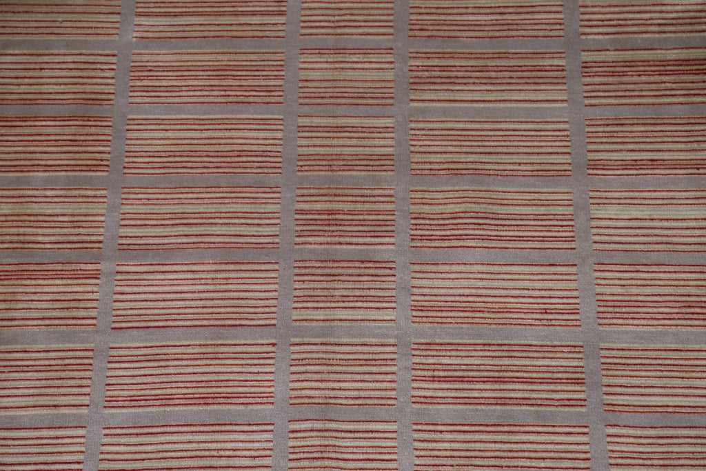 Striped Gabbeh Kashkoli Modern Area Rug 7x10