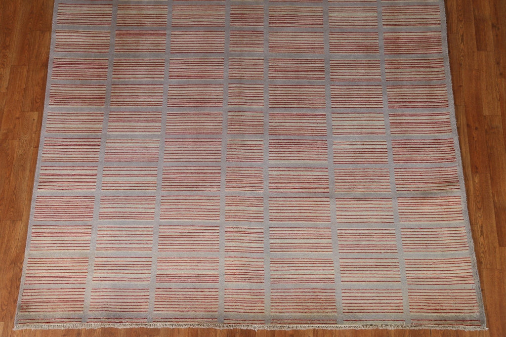 Striped Gabbeh Kashkoli Modern Area Rug 7x10