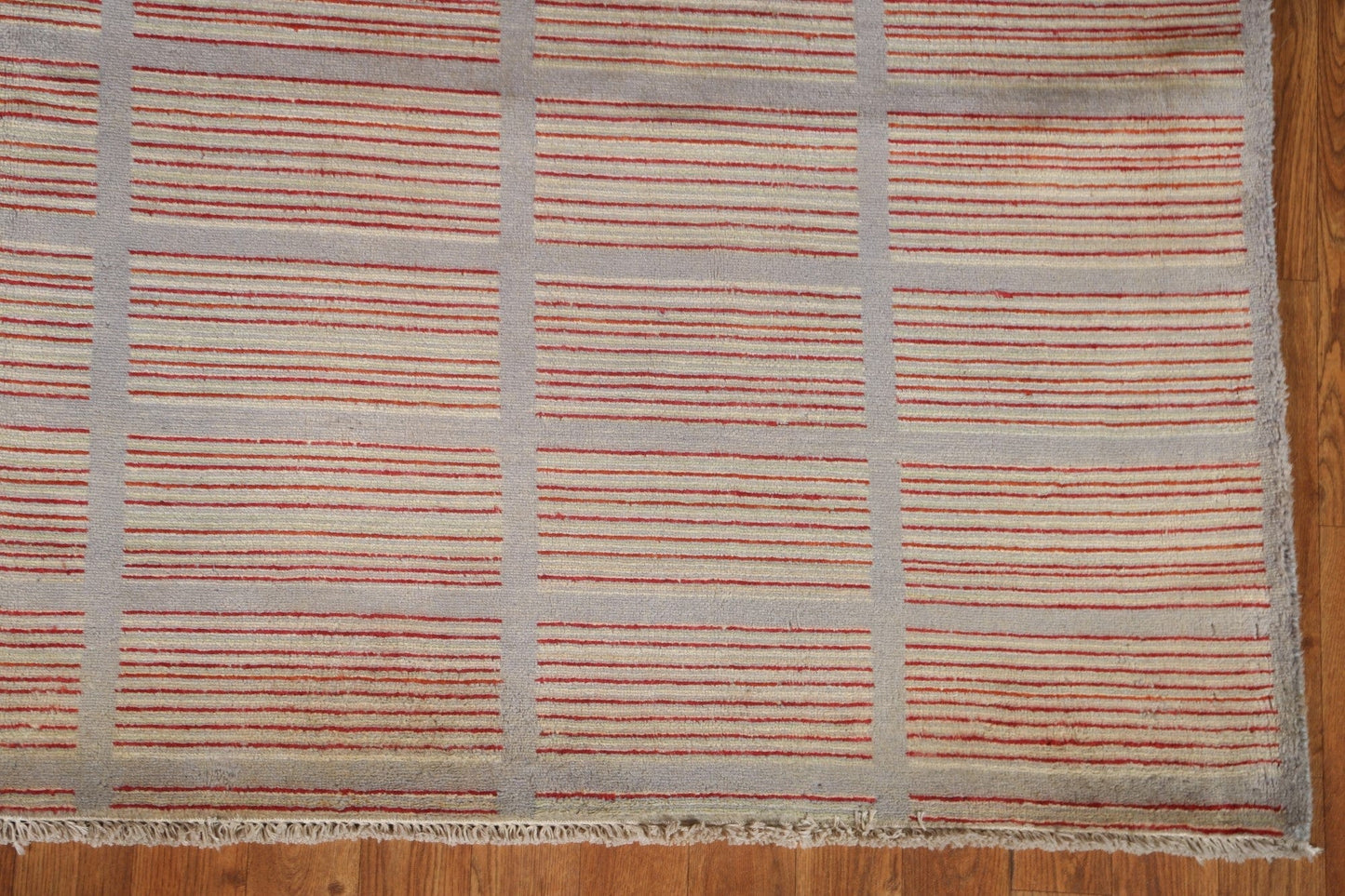 Striped Gabbeh Kashkoli Modern Area Rug 7x10