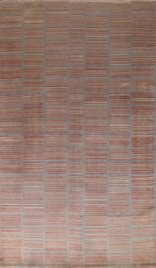 Striped Gabbeh Kashkoli Modern Area Rug 7x10